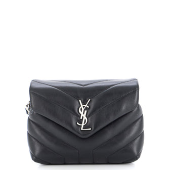 Saint Laurent Loulou Shoulder Bag Matelasse Chevron Leather Toy