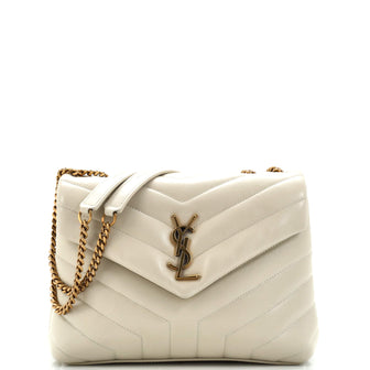 Saint Laurent Loulou Shoulder Bag Matelasse Chevron Leather Small