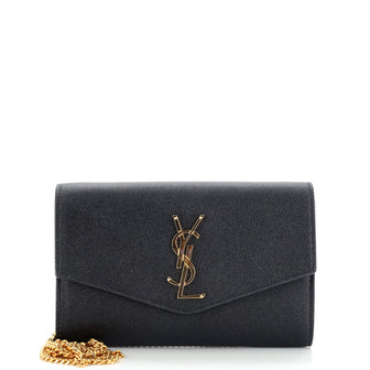 Saint Laurent Uptown Chain Wallet Leather