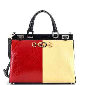 Gucci Zumi Top Handle Bag Python Medium