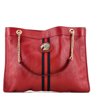 Gucci Rajah Chain Tote Leather Large