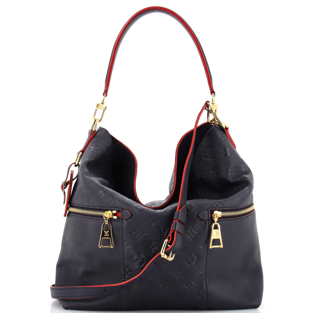 Louis Vuitton Melie Handbag Monogram Empreinte Leather Blue 2359261