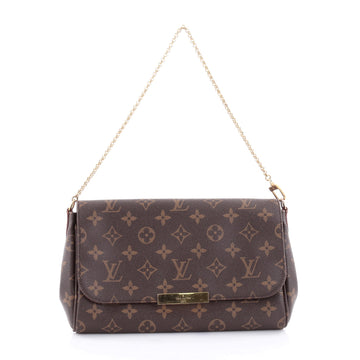 Louis Vuitton Favorite Handbag Monogram Canvas MM Brown 2359301