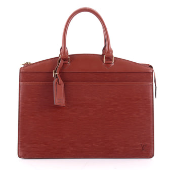Louis Vuitton Riviera Handbag Epi Leather Orange