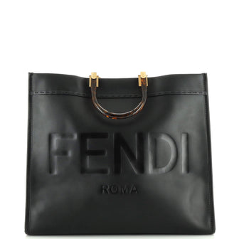 Fendi Sunshine Shopper Tote Leather Large