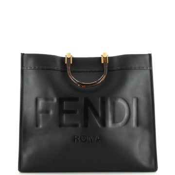 Fendi Sunshine Shopper Tote Leather Large