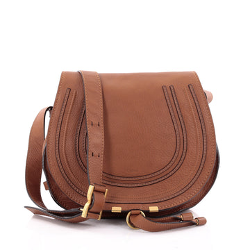 Chloe Marcie Crossbody Bag Leather Medium Brown 2359602