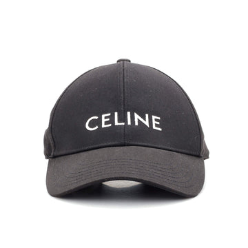 Celine Logo Baseball Cap Embroidered Canvas