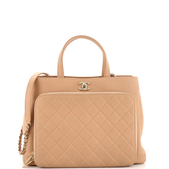 Chanel Business Affinity Tote Quilted Caviar Large