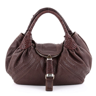 Fendi Spy Bag Leather Brown 2359805