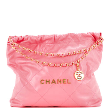 Chanel 22 Chain Hobo Quilted Calfskin Medium