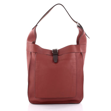 Hermes Marwari Handbag Clemence GM Red 2360904