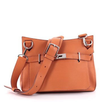 Hermes Jypsiere Handbag Clemence 31 Orange 2360911