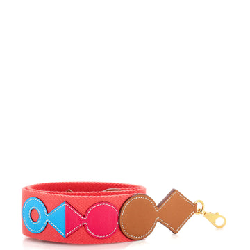 Hermes Attelage Shoulder Strap Canvas with Leather