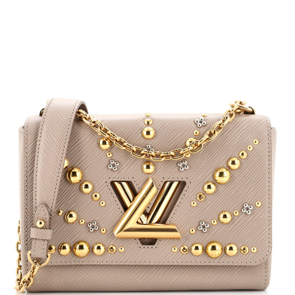 Louis Vuitton Twist Handbag Studded EPI Leather mm Neutral