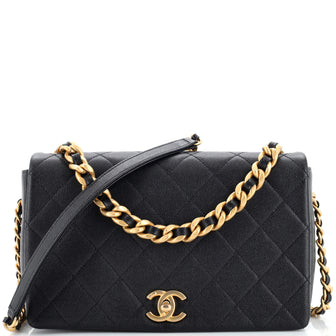 Chanel Fashion Therapy Full Flap Bag Quilted Caviar Medium