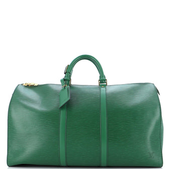Louis Vuitton Green Epi Leather Keepall 50 Louis Vuitton