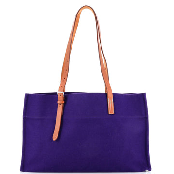 Hermes Etriviere Elan Shopping Tote Toile and Leather