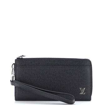 Louis Vuitton Zippy Dragonne Wallet Taiga Leather Black 236124223