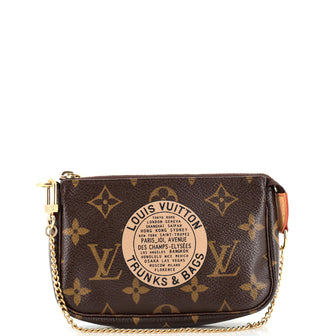 Louis Vuitton Limited Edition Trunks & Bags Monogram Canvas Mini Pochette  Accessoires in Brown