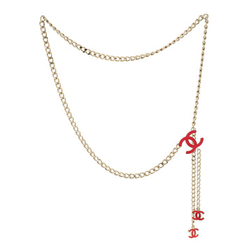 Chanel CC Charm Chain Belt Metal with Enamel