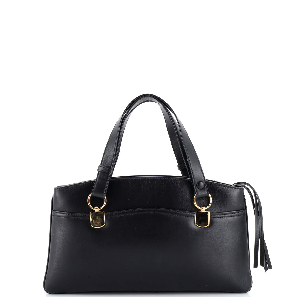 Gucci Arli Top Handle Bag Leather Large Black 236124276