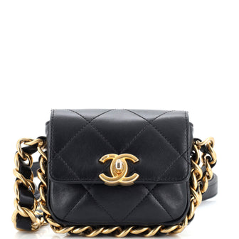 Chanel Framing Chain Flap Bag Quilted Calfskin Mini