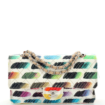 Chanel Colorama Flap Bag Quilted Watercolor Canvas Medium at