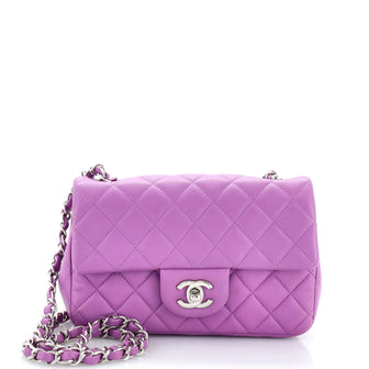 Chanel Classic Single Flap Bag Quilted Lambskin Mini