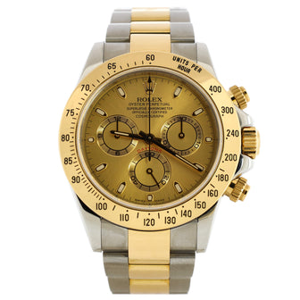Rolex Oyster Perpetual Cosmograph Daytona Champagne Automatic Watch Stainless Steel and Yellow Gold 40