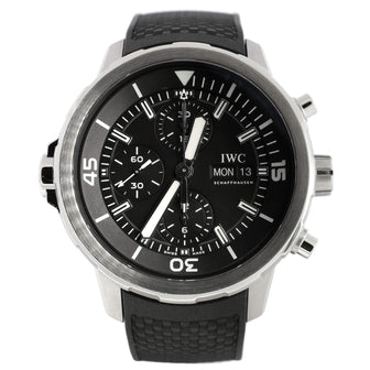IWC Schaffhausen Aquatimer Chronograph Automatic Watch Stainless Steel and Rubber 44