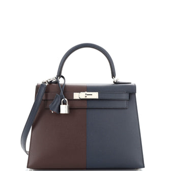 Hermes Casaque Kelly Handbag Epsom 28