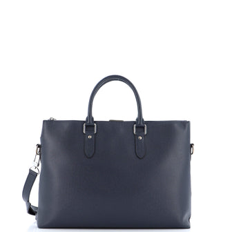 Louis Vuitton Black Taiga Anton Soft Briefcase