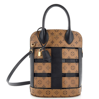 Louis Vuitton Tressage Reverse Monogram Tote Bag Brown