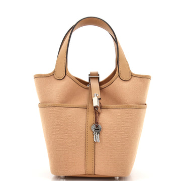 Hermes Cargo Picotin Lock Bag Canvas and Swift PM