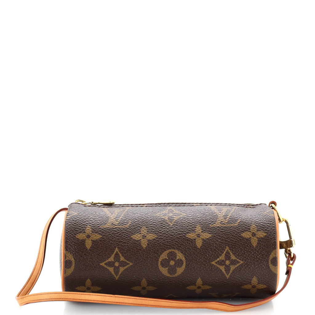 Papillon Mini Pouch in Monogram Coated Canvas, Gold Hardware