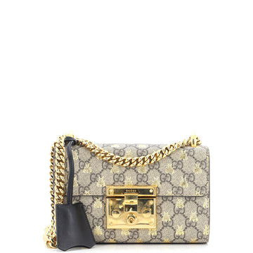 Gucci Padlock Shoulder Bag Printed GG Coated Canvas Small