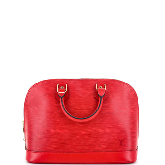 Louis Vuitton Vintage Louis Vuitton Alma Red Epi Leather Hand Bag
