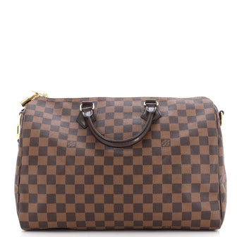 Louis Vuitton Speedy Bandouliere Bag Damier 35