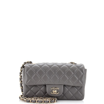 Chanel Classic Single Flap Bag Quilted Lambskin Mini