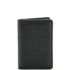 Louis Vuitton Pocket Organizer Monogram Shadow Leather Black 2318791