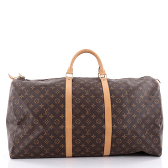 Louis Vuitton Keepall Bag Monogram Canvas 60 Brown