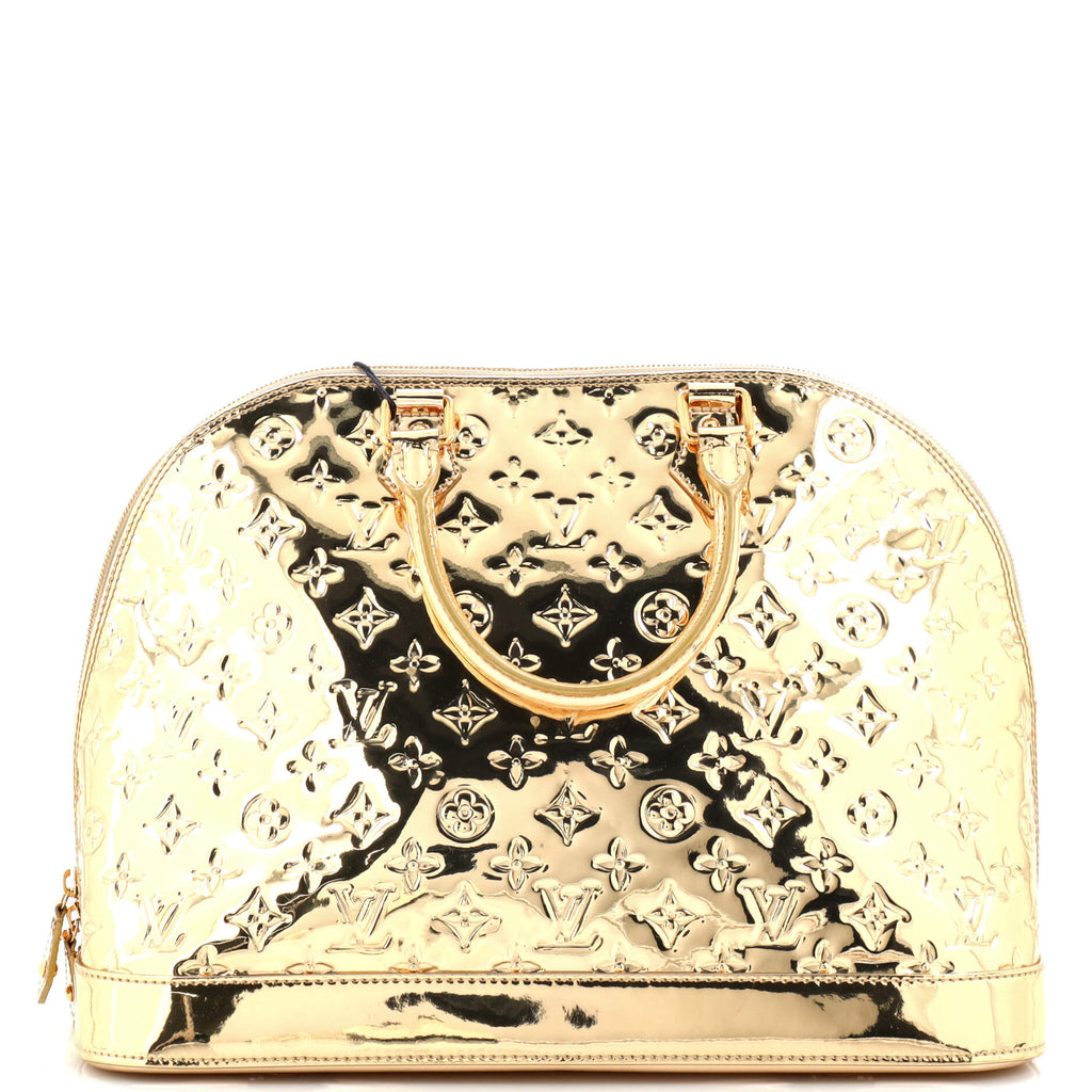 Louis Vuitton Alma Handbag Miroir PVC GM Silver 38526105