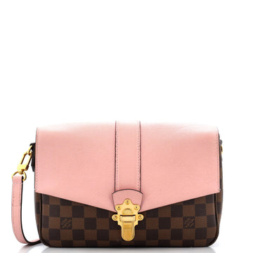 Louis Vuitton Clapton Handbag Damier and Leather PM