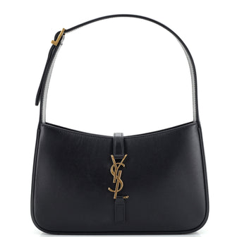 Saint Laurent Le 5 a 7 Hobo Leather Small