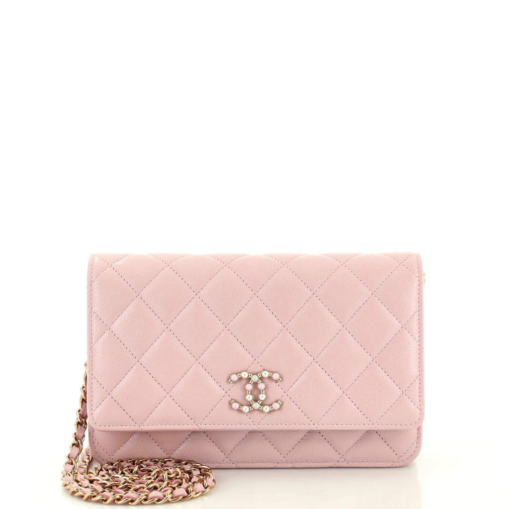 Chanel Coco Candy Wallet on Chain Quilted Caviar Pink 2361961