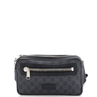 Gucci Soft Zip Belt Bag GG Coated Canvas Small