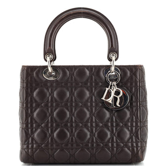 Christian Dior Lady Dior Bag Cannage Quilt Lambskin Medium