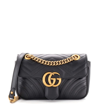 Gucci GG Marmont Flap Bag Matelasse Leather Mini