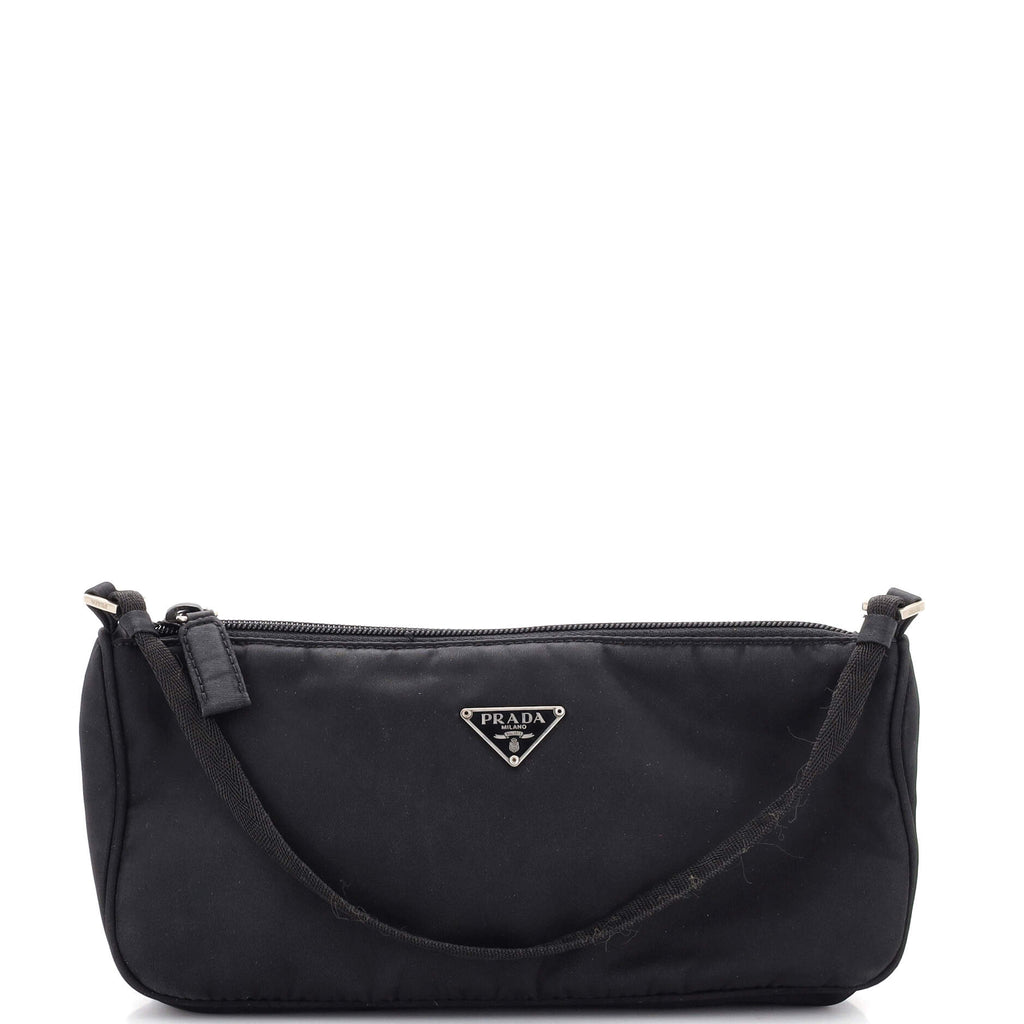 Prada Pochette Shoulder Bag Tessuto Small Black 2362162